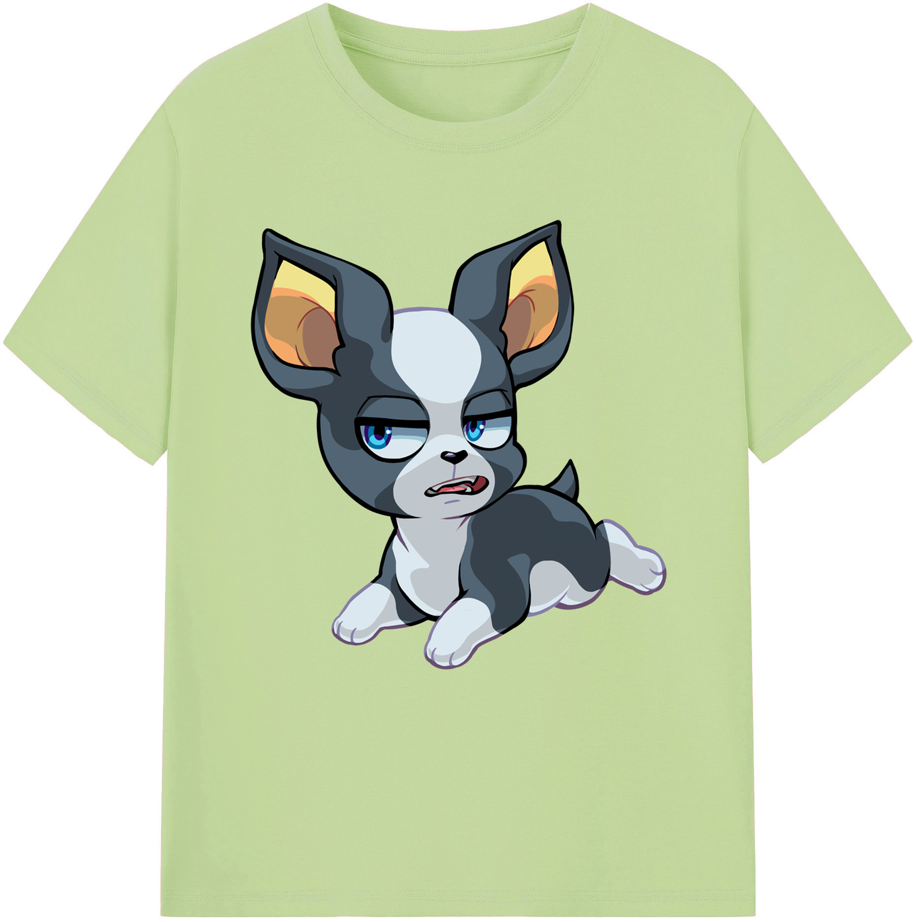 （画像用） ジョジョの奇妙な冒険 イギー JoJo's Bizarre Adventure Iggy 綿100％半袖Tシャツ（フロントプリント）
